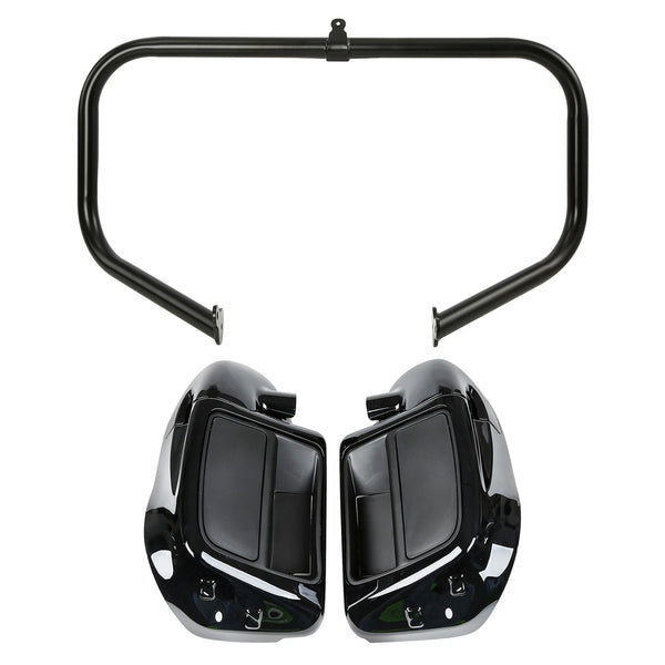 Lower Vented Leg Fairing 6.5" Speaker Crash Bar Fit For Harley Touring 2014-2023