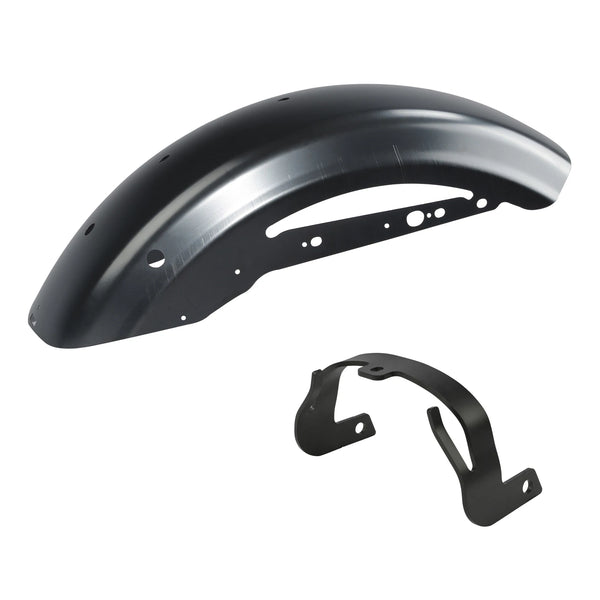 Unpainted Black Rear Fender & Support Bracket Fit For Harley Sportster 2010-2022