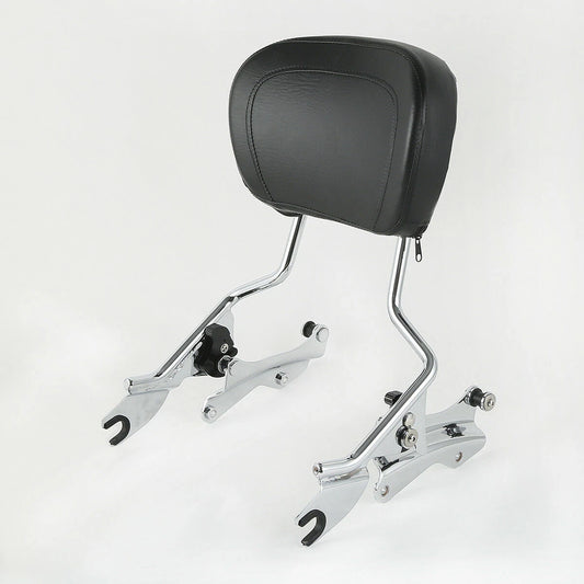 Chrome 4 Point Docking Kit Backrest Sissy Bar Pad Fit For Harley Touring 14-2023