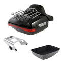 King Trunk Luggage Backrest Light Rack Mount Fit For Harley Street Glide 09-2013