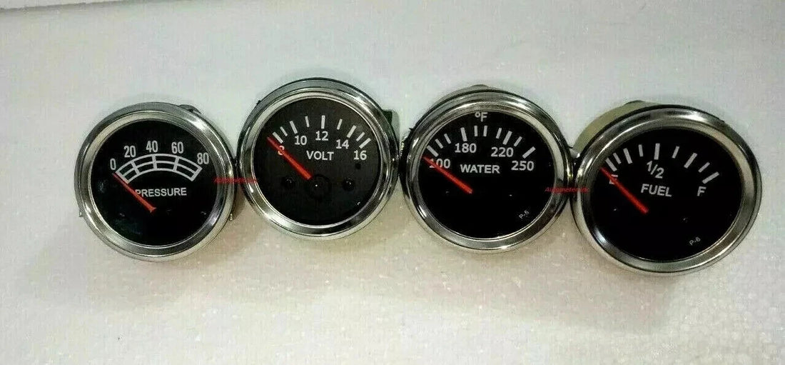 Oil Pressure Mechanical Temp Elec Volt Fuel Gauge 0-90 ohms 2 1/16" 52 mm @VD