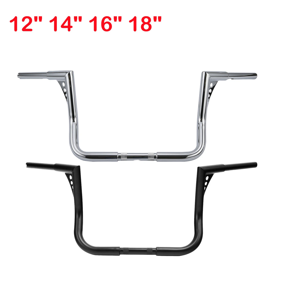12/14/16/18" Rise Meathook Ape Hanger Handlebar Fit For Harley Electra Glide
