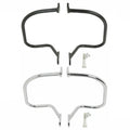 Black/Chrome Saddlebag Guard Bar Fit For Harley Heritage Springer 1997-1999 1998