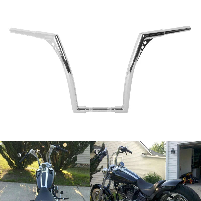 16" Rise 1 1/4" Ape Handlebar Hanger Bar Fit For Harley Flst Fxst Sportster XL