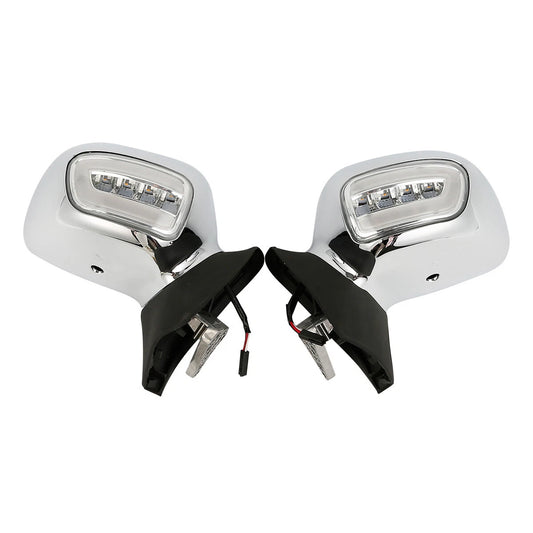 Rear View Mirrors W/ LED Signal Light Fit For Honda Goldwing GL1800 2001-2017 16
