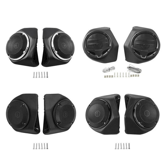 King Rear Trunk Luggage 6.5" Speakers Fit For Harley Touring Road Glide 14-2025
