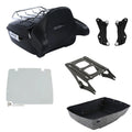 King Trunk Backrest Rack Mount Docking Fit For Harley Touring Road Glide 2014-26