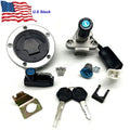 Ignition Switch Fuel Gas Cap Seat Lock Key Set Fits 2017-2022 Kawasaki Z125 Pro