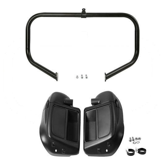 Matt Lower Vented Fairing Engine Guard Crash Bar Fit For Harley Road Glide 14-24