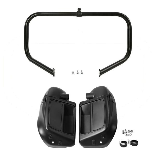 Matt Lower Vented Fairing Engine Guard Crash Bar Fit For Harley Road Glide 14-24