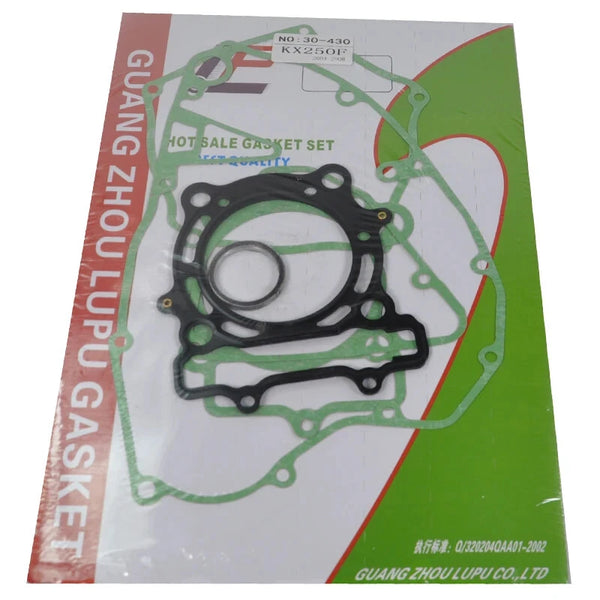 Engine Cylinder Crankcase Clutch Cover Gasket Set For Kawasaki KX250F 04-08