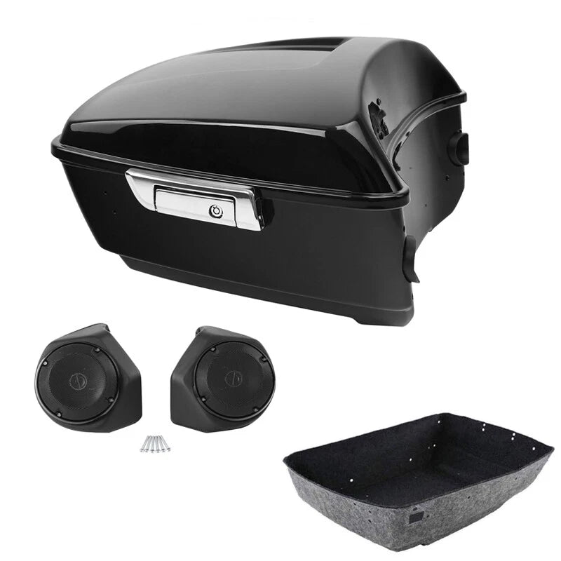 King Trunk & Speakers Fit For Harley Touring Electra Road Street Glide 2014-2026