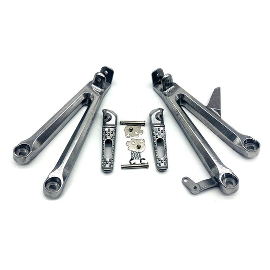 Silver Passenger Rear Foot Peg Bracket For Honda CBR1000RR 2004 2005 2006 2007