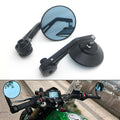 Black CNC Round Handlebar end Side Mirror For Benelli Leoncino 500 502c 752s