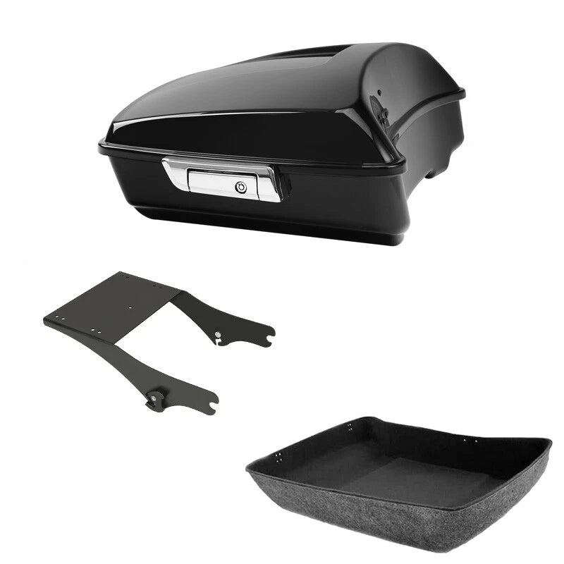 Chopped Trunk 2-Up Mount Rack Fit For Harley Touring Road Glide 1997-2008