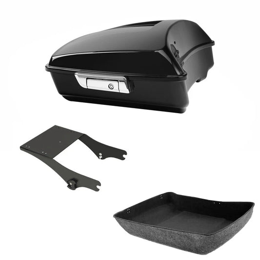Chopped Trunk 2-Up Mount Rack Fit For Harley Touring Road Glide 1997-2008