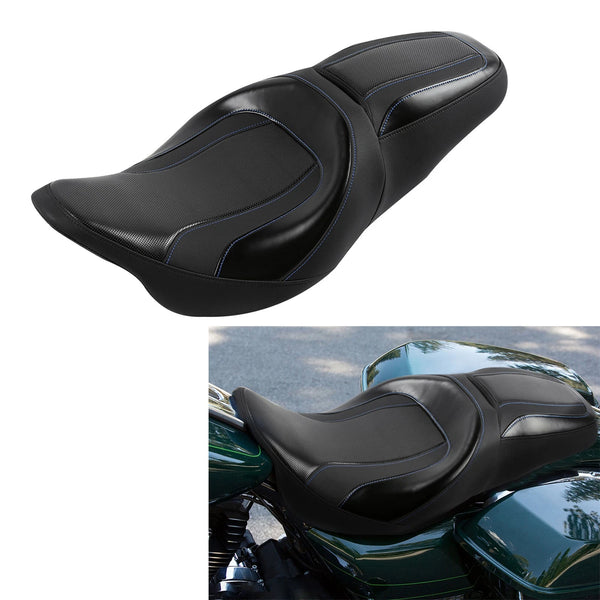 ONE-PIECE Driver Passeger Seat Fit For Harley Touring Electra Glide 09-23