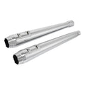 Chrome 4" Megaphone Slip-on Muffler Exhaust Pipes Fit For Harley Road King 17-25