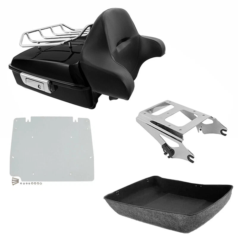 Chopped Trunk Mount Rack Plate Fit For Harley Touring Electra Glide 2009-2013
