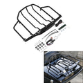 LED Light Trunk Luggage Rack Fit For Harley Tour Road Glide 93-13 Black Air Wing