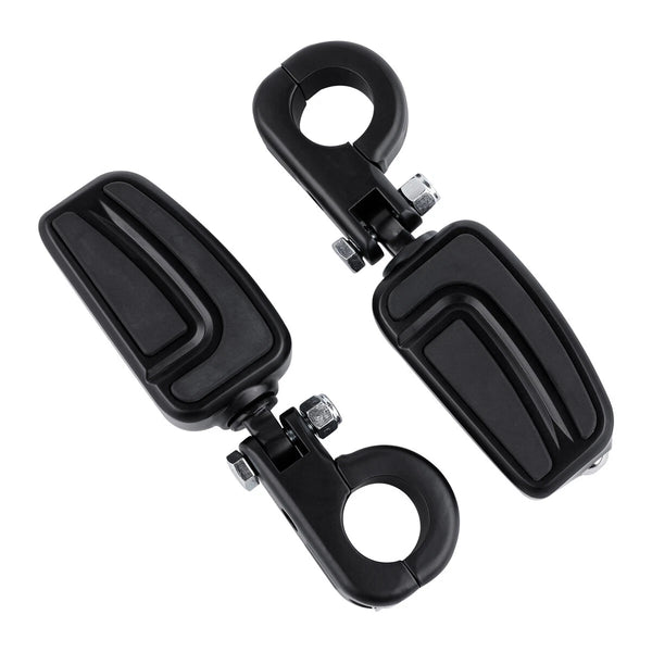 1 1/4" Highway Bar Footpeg Foot Pegs Clamps Fit For Harley Touring Dyna Softail