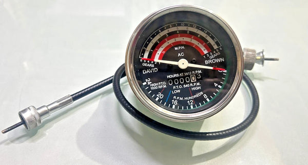 Mph Tachometer for David Brown 880 & 990 Tractors with speedo cable