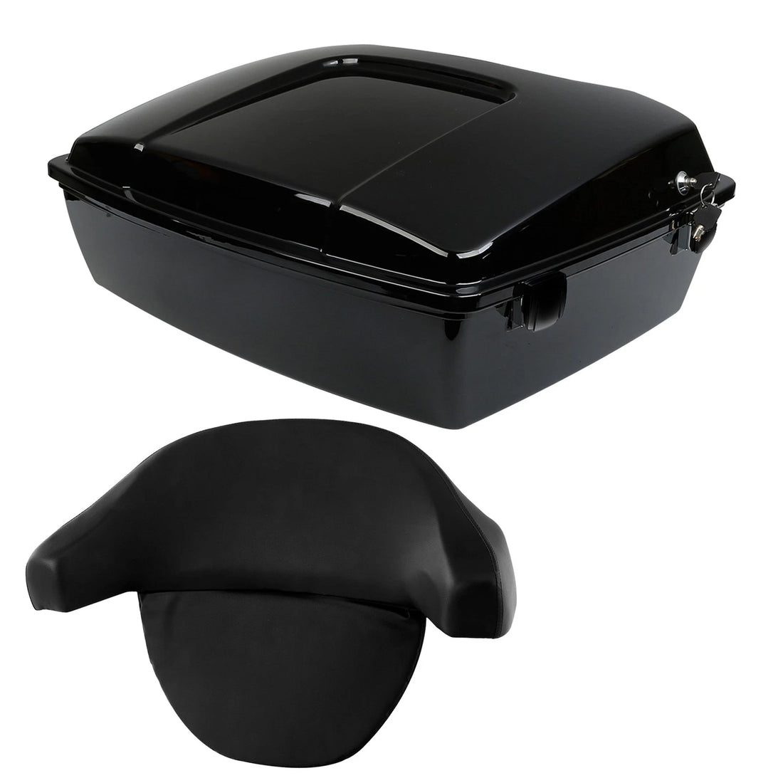 10.7'' Chopped Trunk Backrest Fit For Harley Touring Street Glide 97-13 US