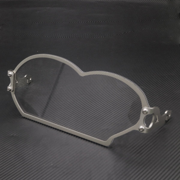Silver Headlight Protector Guard Clear Lens Cover For BMW R1200GS 04-12