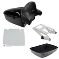 Black King Trunk Backrest Mount Plate Fit For Harley Touring Road Glide 14-2026