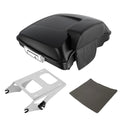Matte Razor Trunk Backrest & Mount Rack Fit For Harley Touring Road King 14-25
