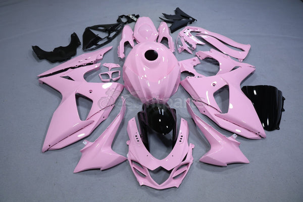 Glossy Baby Pink Black Fairing Kit +Tank Cover for Suzuki GSXR1000 2009-2016 ABS