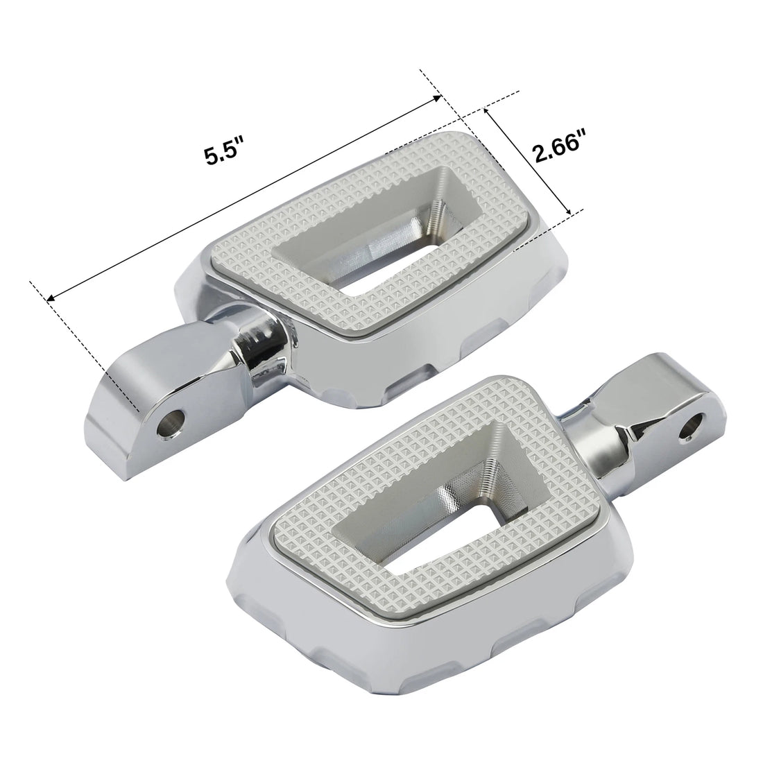 Chrome Passenger Foot Pegs Fit For Harley Softail Slim 2018-25 Pan America 21-25