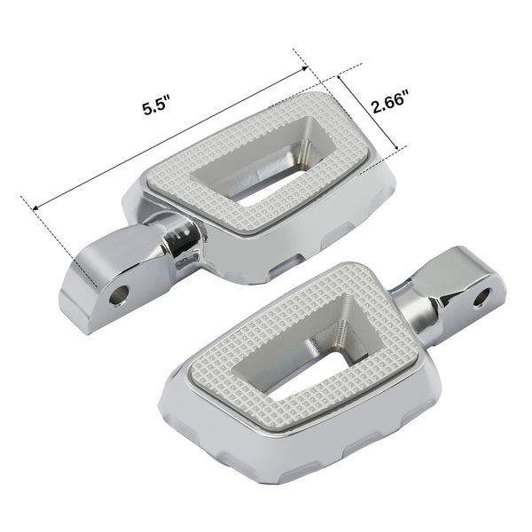 Chrome Passenger Foot Pegs Fit For Harley Softail Slim 2018-25 Pan America 21-25