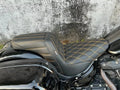 For Harley M8 Softail Low Rider ST Fxlrst 2022-24 Soft Leather 2-Up Gel Pad Seat