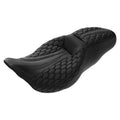Rider Driver Passenger Black Seat Fit For Harley Touring Road Street Glide 09-23