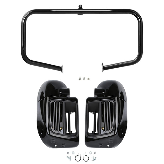 Lower Vented Fairings Water-Cooled Engine Guard Fit For Harley Road Glide 14-24