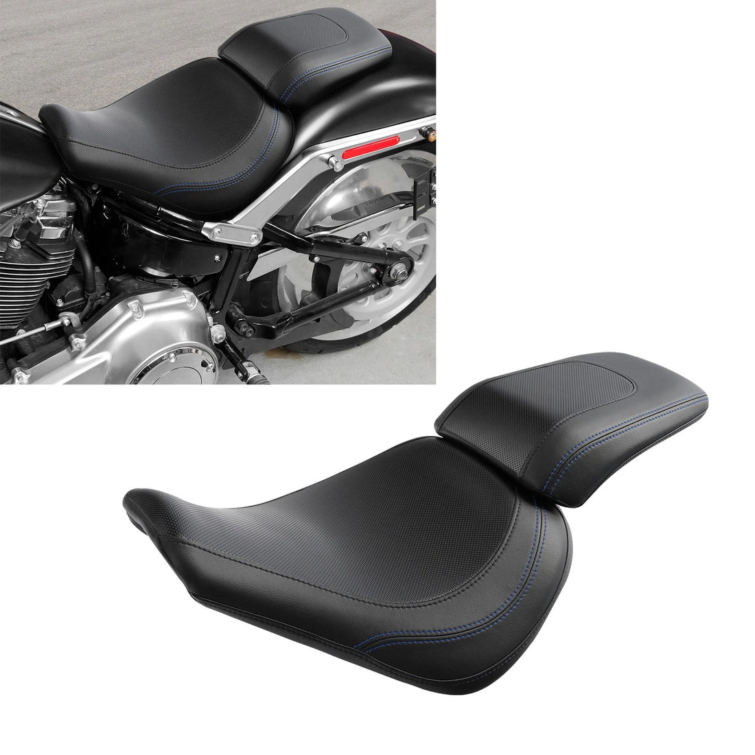 Fit For Harley Fat Boy Flfb Flfbs 2018-2025 Passenger Rider Driver Seat Saddle