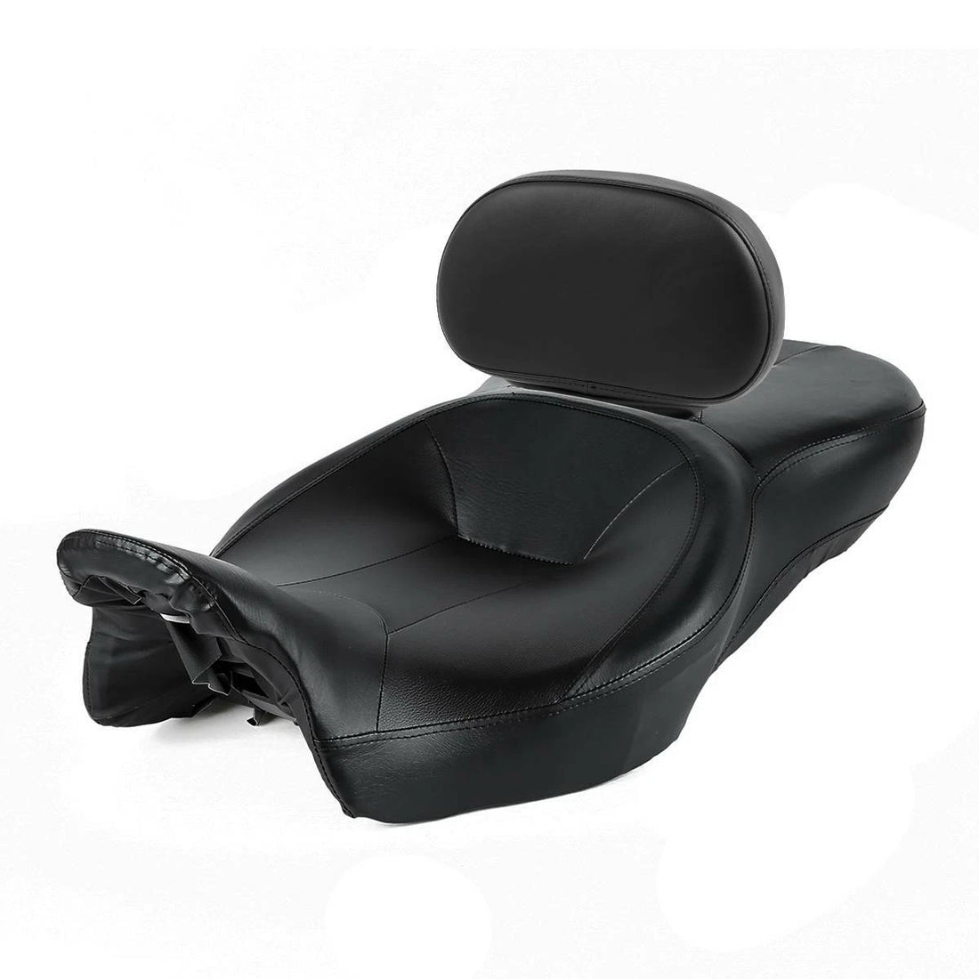 Driver Passenger Seat & Rider Backrest Pad Fit For Harley Touring Models 09-23