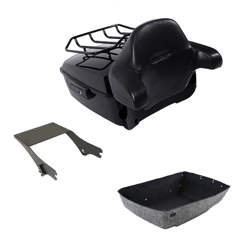 King Trunk Backrest Mount Rack Fit For Harley Electra Road Glide 1997-2008