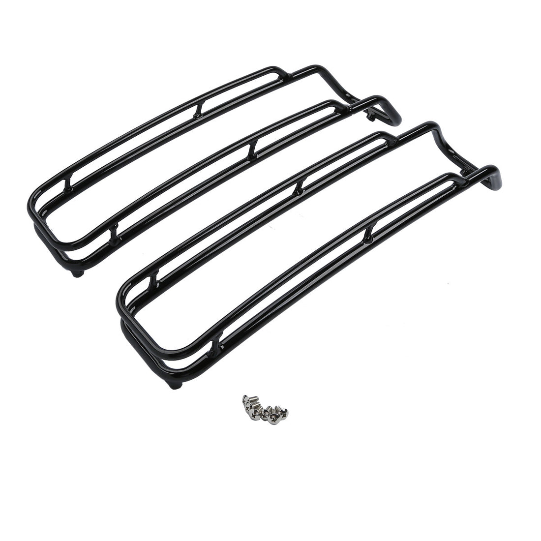 Black Top Hard Saddlebag Lid Rack Rail Guard Fit For Harley Road Glide 1994-2013