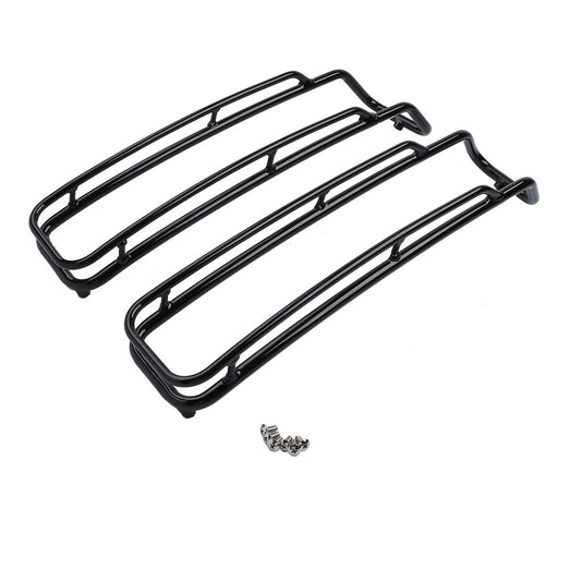 Black Top Hard Saddlebag Lid Rack Rail Guard Fit For Harley Road Glide 1994-2013