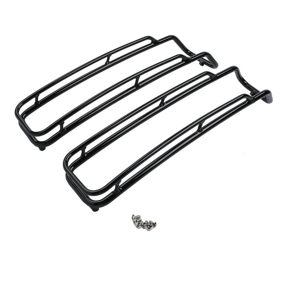 Black Top Hard Saddlebag Lid Rack Rail Guard Fit For Harley Road Glide 1994-2013