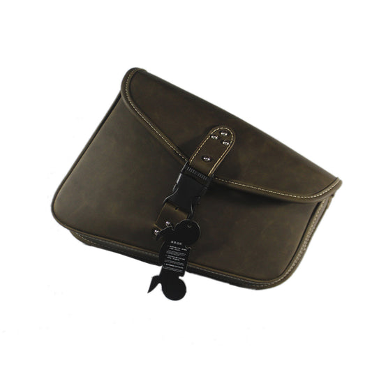 Vintage Tea PU Leather Right side Saddlebag Saddle Bag For Harley Sportster 883