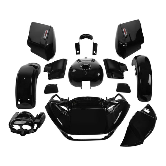 Vivid Black Fairings Bodywork Fit For Harley Touring Road Glide Special 2015-24