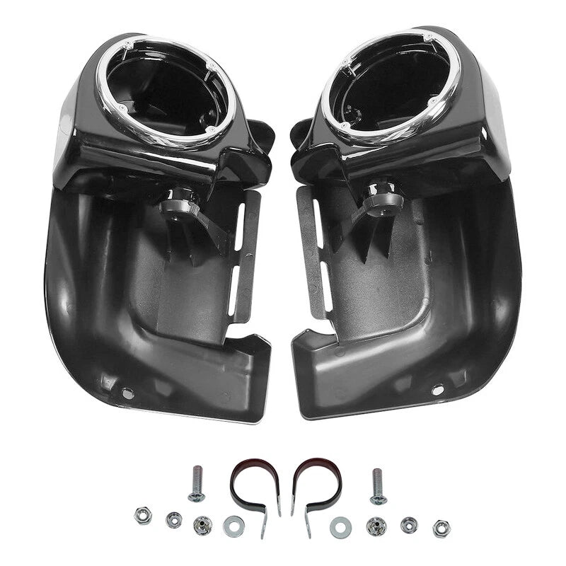 6.5“ Speaker Pods +Lower Vented Leg Fairings Glove Box Fit For Harley Touring