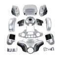 Fairings Bodywork Fit For Harley Electra Glide 14-24 Silver/Black Honeycomb Fade