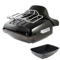 King Trunk Backrest Rack Light Fit For Harley Davidson Touring Road Glide 14-26
