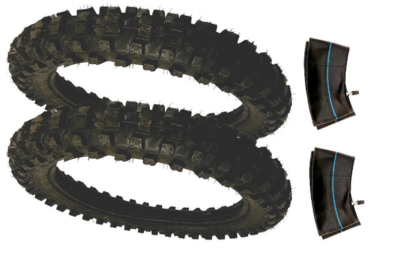 2 Pack 70/100-19 110CC 125CC 250CC Pitster Coolster Minibike Dirt Bike Tire Tube