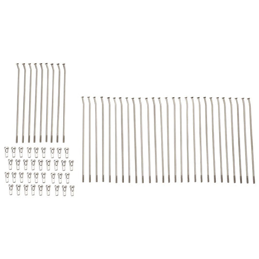 Tusk Motorcycle Spoke Kit - Rear 18" Silver Spoke/Silver Nipple For Segway X260