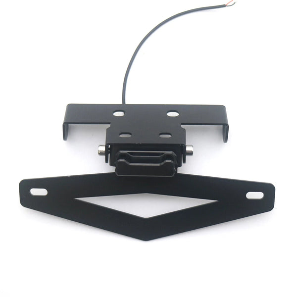 Black Tail Light Mount LED License Plate Light Bracket Holder For Benelli 502C